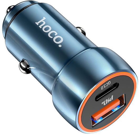 Bilader HOCO Z46A, 20W, 3A, 1 x USB-A - 1 x USB-C, Blå