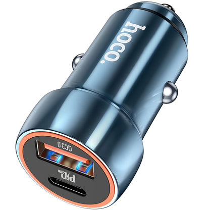 Bilader HOCO Z46A, 20W, 3A, 1 x USB-A - 1 x USB-C, Blå