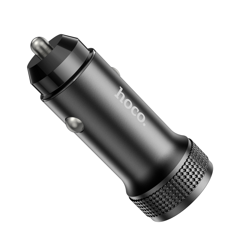 Biloplader HOCO Z49A, 18W, 3A, 1 x USB-A, Svart