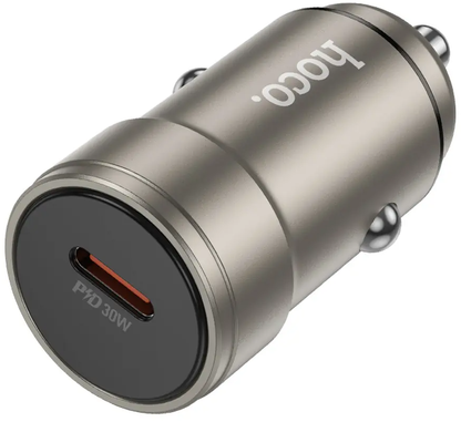 Biloplader HOCO Z57, 30W, 3A, 1 x USB-C, Grå