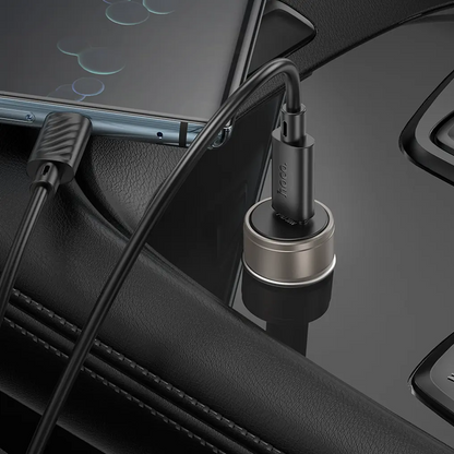 Biloplader HOCO Z57, 30W, 3A, 1 x USB-C, Grå