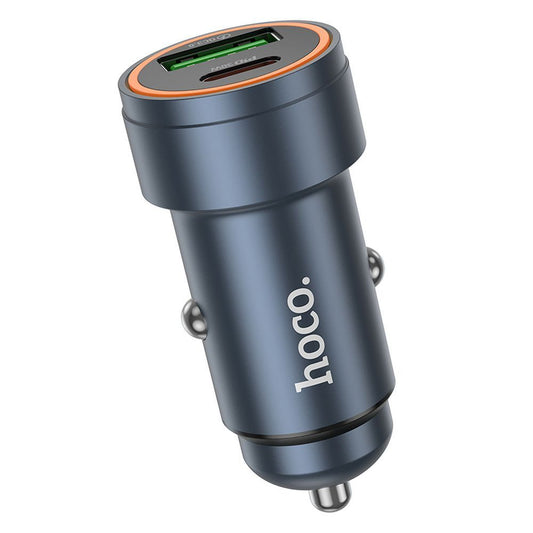Bilader HOCO Z57A, 30W, 3A, 1 x USB-A - 1 x USB-C, Grå