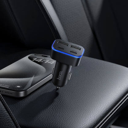 Bilader HOCO Z63, 42W, 3A, 2 x USB-A - 2 x USB-C, Svart