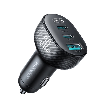 Bilader Joyroom JR-CCD04, 30W, 3A, 1 x USB-A - 2 x USB-C, Svart