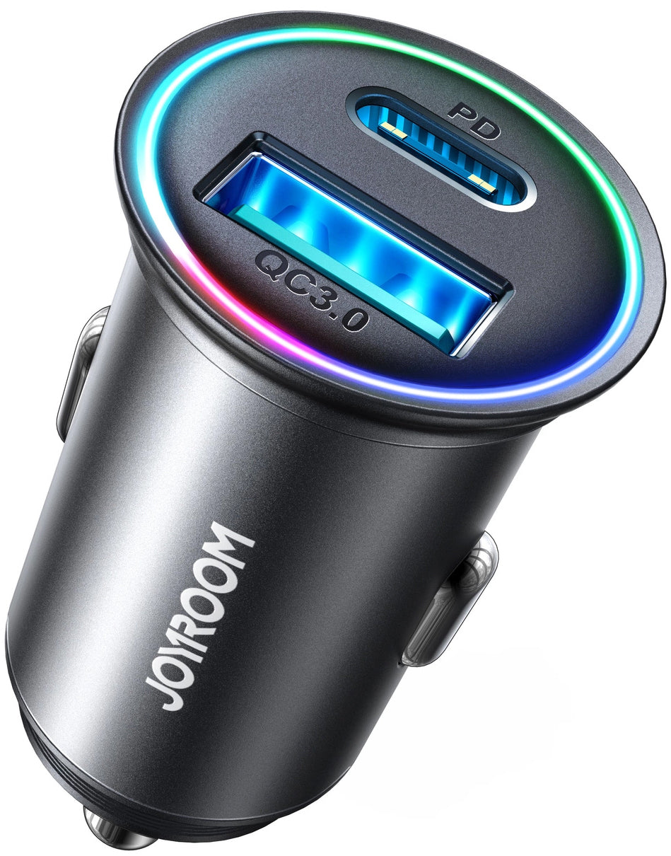 Bilader Joyroom JR-CCN04, 60W, 3A, 1 x USB-A - 1 x USB-C, Svart