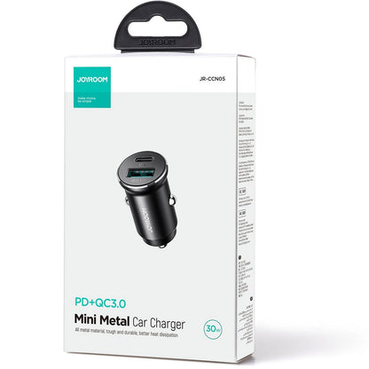 Bilader Joyroom JR-CCN05, 30W, 3A, 1 x USB-A - 1 x USB-C, Svart