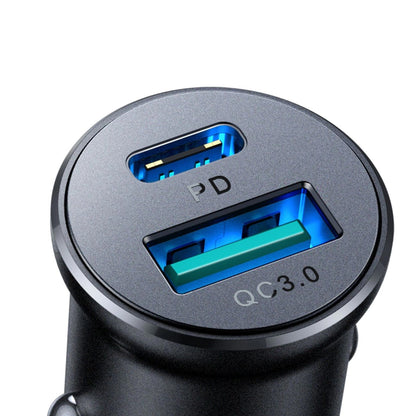 Bilader Joyroom JR-CCN05, 30W, 3A, 1 x USB-A - 1 x USB-C, Svart