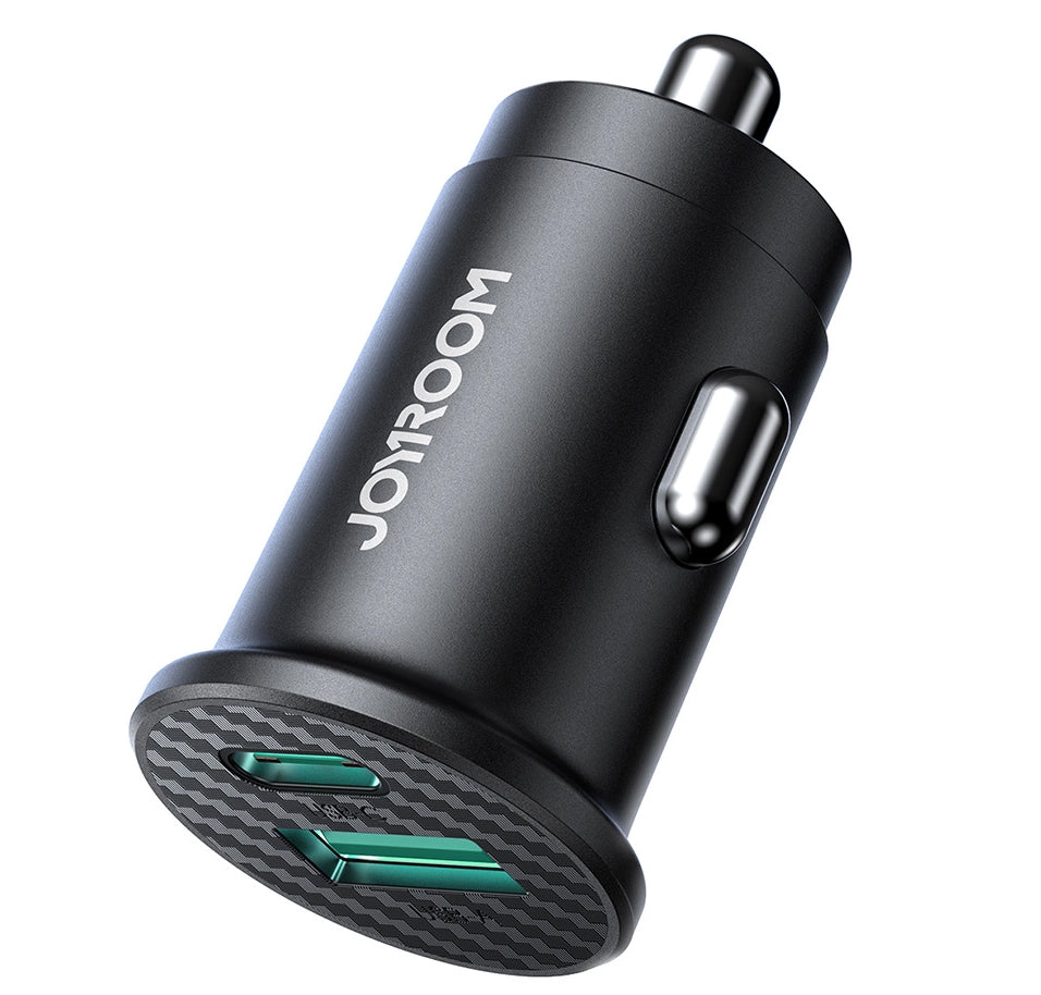 Bilader Joyroom JR-CCN16 Mini, 12W, 2.4A, 1 x USB-A - 1 x USB-C, Svart