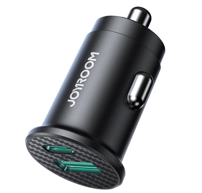 Bilader Joyroom JR-CCN16 Mini, 12W, 2.4A, 1 x USB-A - 1 x USB-C, Svart