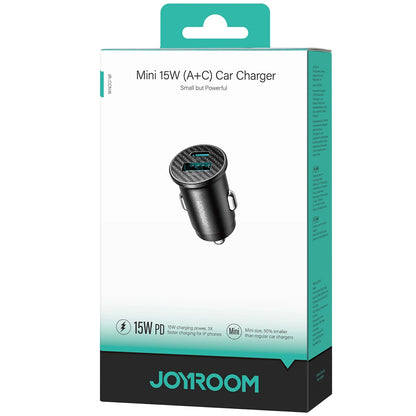 Bilader Joyroom JR-CCN16 Mini, 12W, 2.4A, 1 x USB-A - 1 x USB-C, Svart