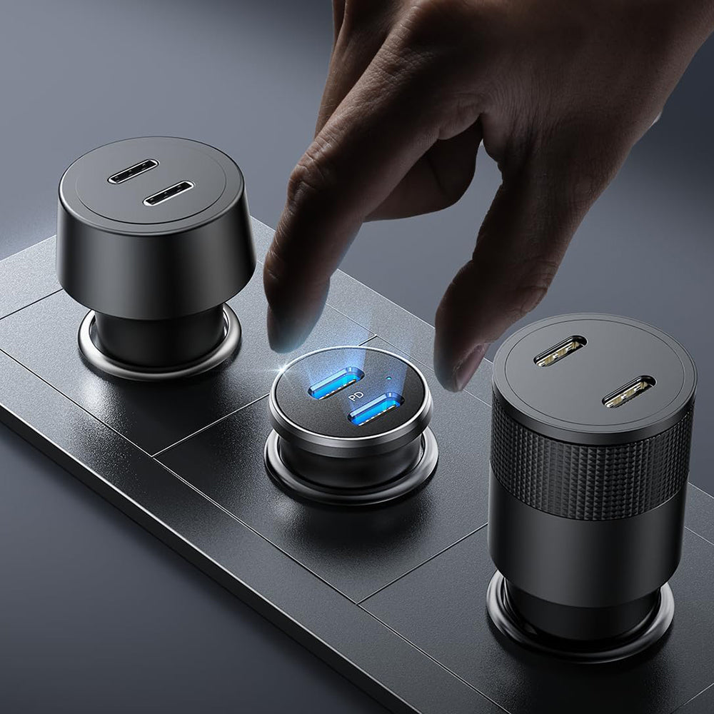 Lisen Billader, 45W, 3A, 2 x USB-C, Svart YL0223080007