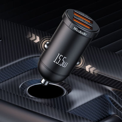 Bilader McDodo CC-2950 Cool, 15.5W, 3.1A, 2 x USB-A, Svart