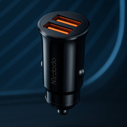 Bilader McDodo CC-6602, 12W, 2.4A, 2 x USB-A, Svart