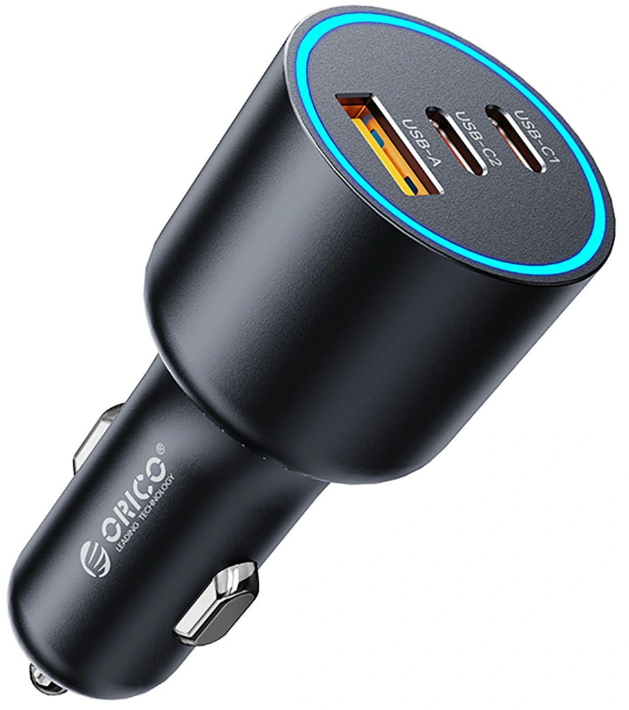 Orico HyperDrive billader, 165W, 5A, 1 x USB-A - 2 x USB-C, svart