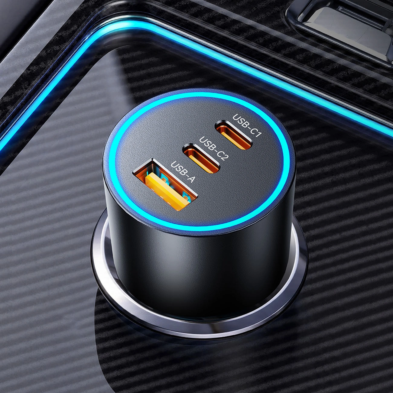 Orico HyperDrive billader, 165W, 5A, 1 x USB-A - 2 x USB-C, svart