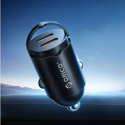 Orico MiniRing Billader, 30W, 3A, 2 x USB-C, Svart