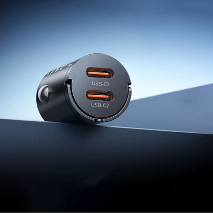 Orico MiniRing Billader, 30W, 3A, 2 x USB-C, Svart