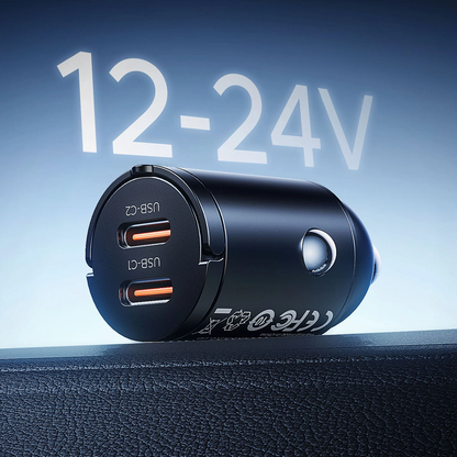 Orico MiniRing Billader, 30W, 3A, 2 x USB-C, Svart