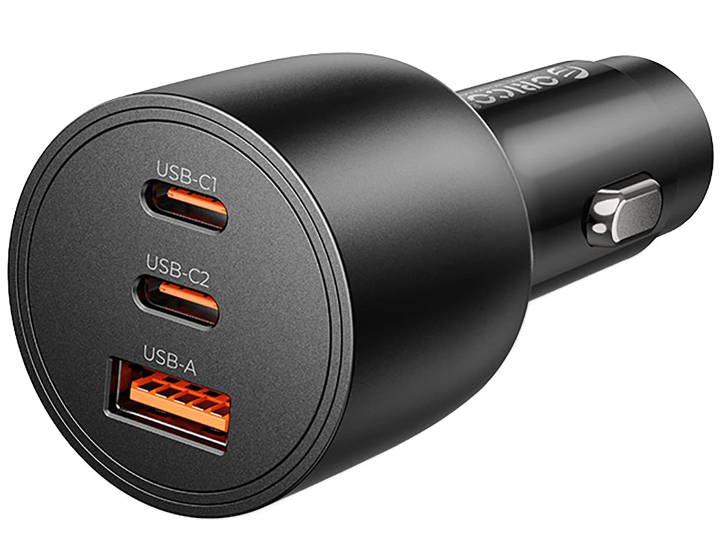 Orico PowerLink billader, 165W, 5A, 1 x USB-A - 2 x USB-C, svart