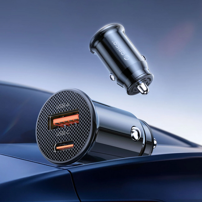Orico PowerMini Billader, 30W, 3A, 1 x USB-A - 1 x USB-C, Svart