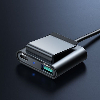 Bilader Joyroom JR-CL05, 72W, 3A, 2 x USB-C - 3 x USB-A, Svart