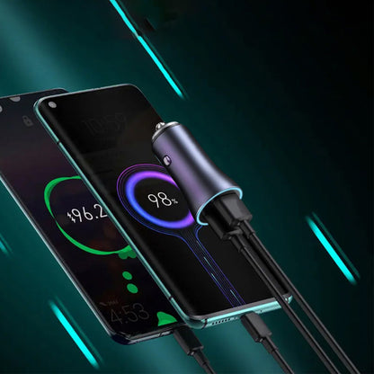 Bilader Techsuit C3 RescueVolt, 48W, 3A, 1 x USB-A - 1 x USB-C, Grå