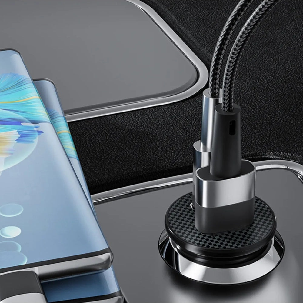 Bilader Techsuit C4 MiniFuseX, 20W, 3A, 1 x USB-A - 1 x USB-C, Svart