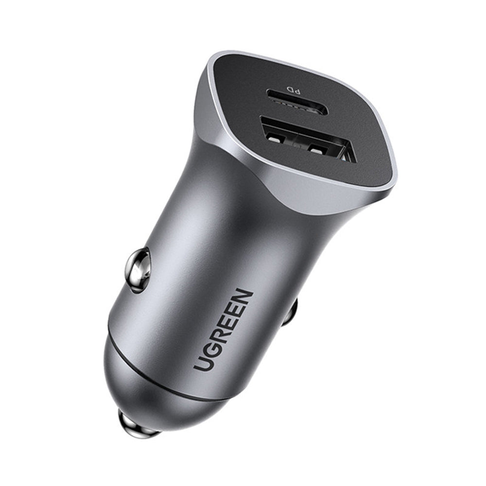 Bilader UGREEN CD130, 24W, 3A, 1 x USB-A - 1 x USB-C, Grå