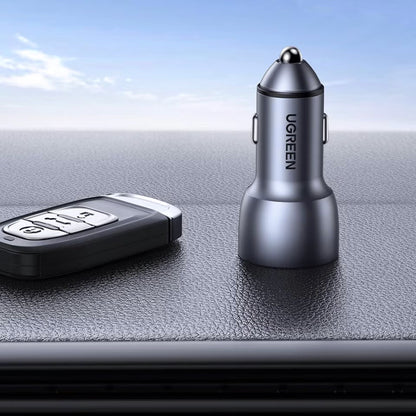 Billadere UGREEN CD213, 36W, 3A, 2 x USB-A, grå 