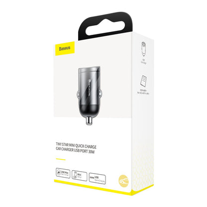 Bilader Baseus Star Mini, 30W, 3A, 1 x USB-A, Grå VCHX-A0G