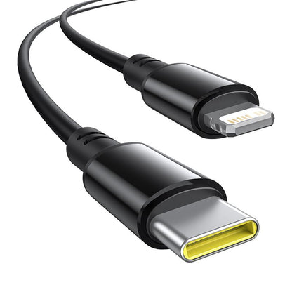 Bilader med USB-C / Lightning-kabel Baseus Circular, 60W, 3A, 1 x USB-A - 1 x USB-C, Svart C00035902121-00