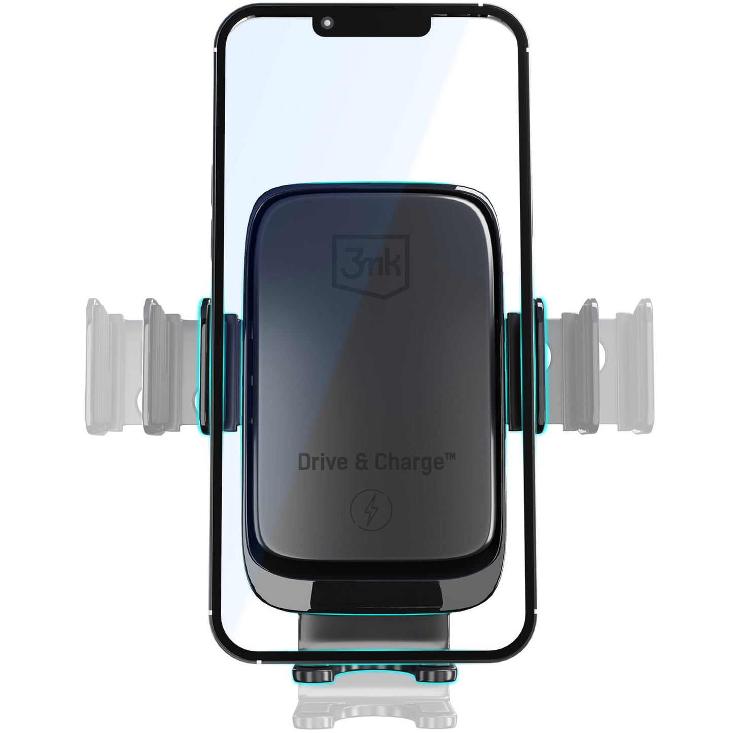 Trådløs Bil Lader 3MK Drive&Charge, 15W, 1.67A, Svart