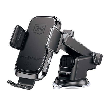 Trådløs Bil Lader 3MK Drive&Charge, 15W, 1.67A, Svart