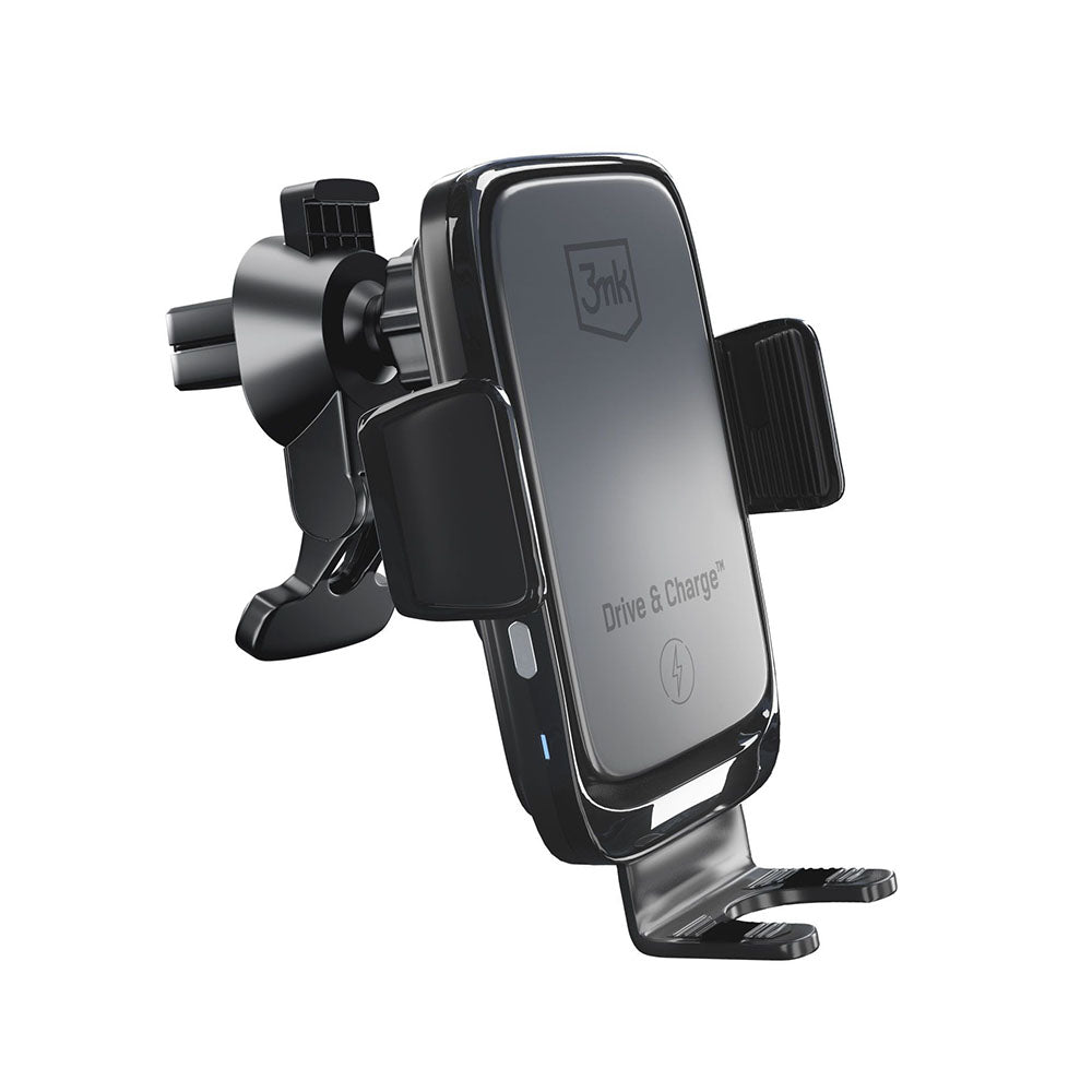 Trådløs Bil Lader 3MK Drive&Charge, 15W, 1.67A, Svart
