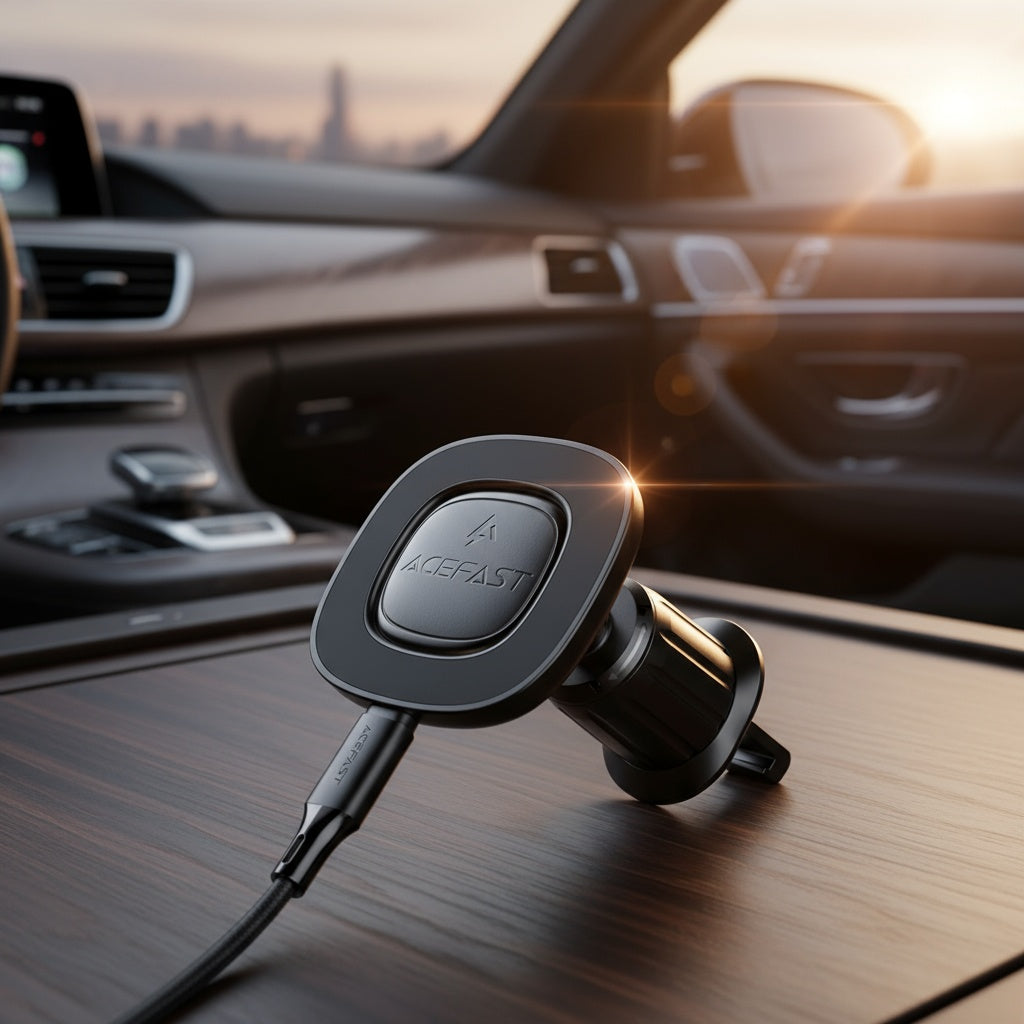 Trådløs Bil Lader Acefast D46, 15W, 1.67A, Svart