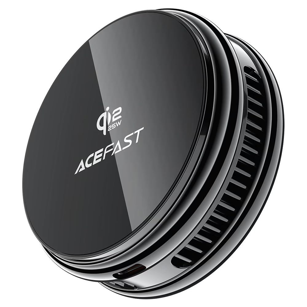 Acefast E47 2i1 trådløs nettverkslader, 25W, svart