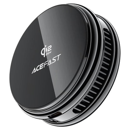 Acefast E47 2i1 trådløs nettverkslader, 25W, svart
