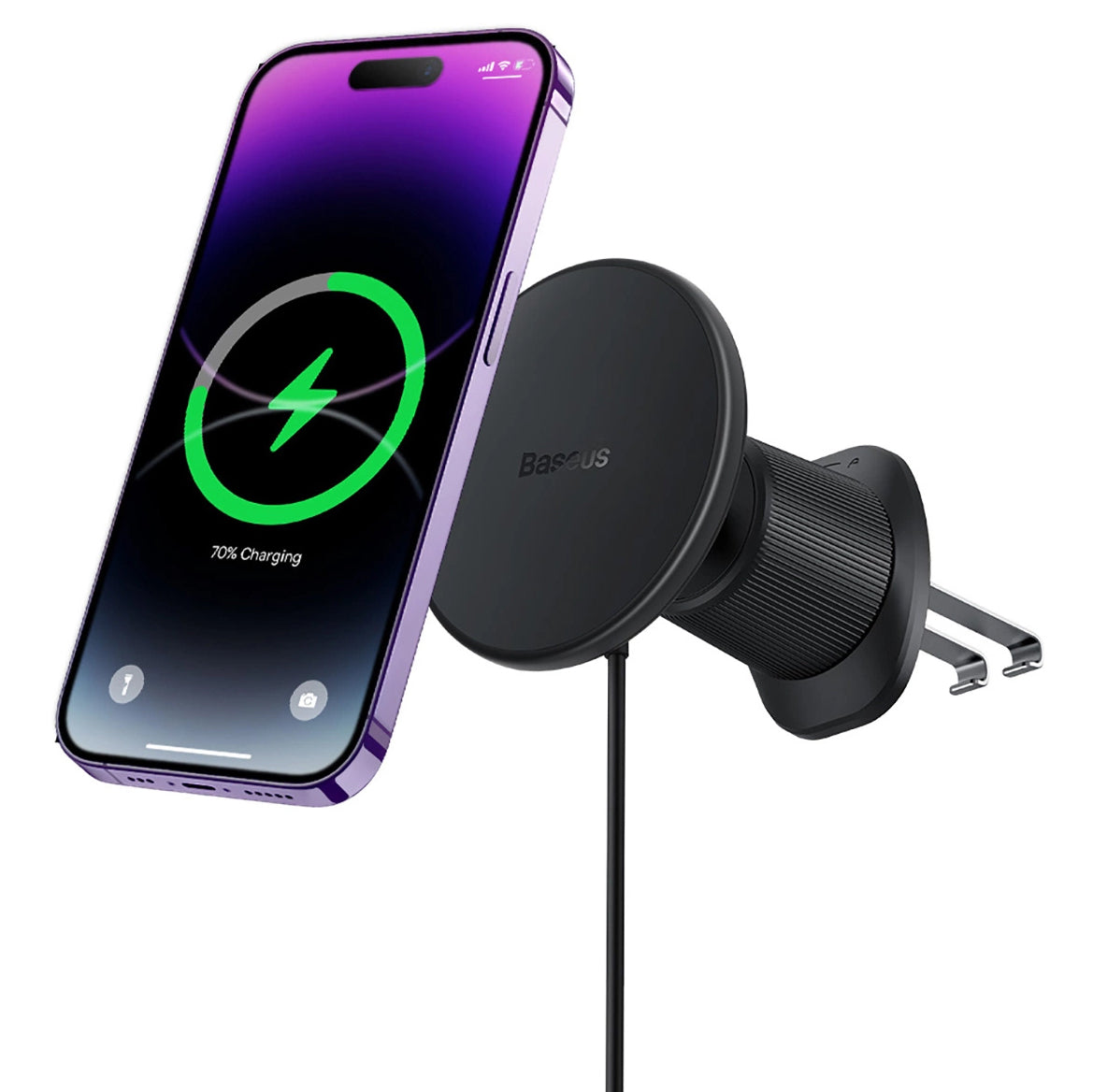 Trådløs Bil Lader Baseus CW01, 15W, 1.67A, Svart C40141001111-00