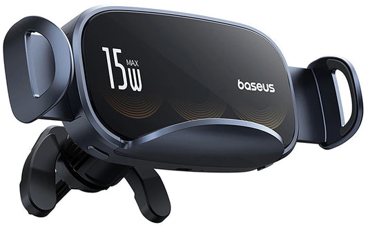 Trådløs Bil Lader Baseus LightChaser, 15W, 1.67A, Svart, Reseglet C40355901111-00