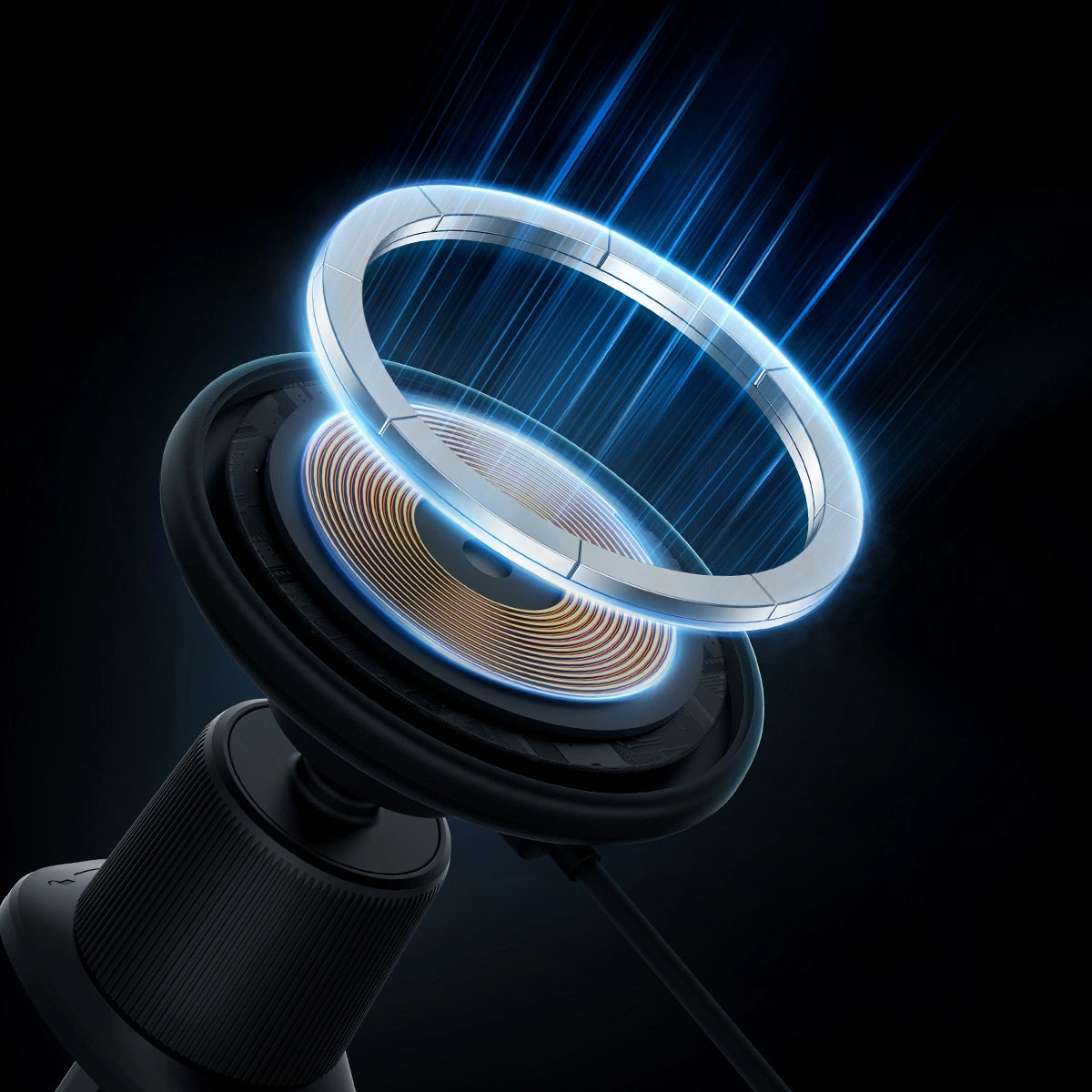 Trådløs Bil Lader Baseus CW01, 15W, 1.67A, Svart C40141001111-00