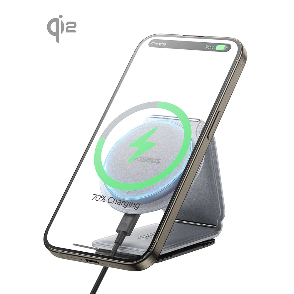 Trådløs Bil Lader Baseus PrimeTrip C02, 15W, 1.67A, Grå C40169003831-00