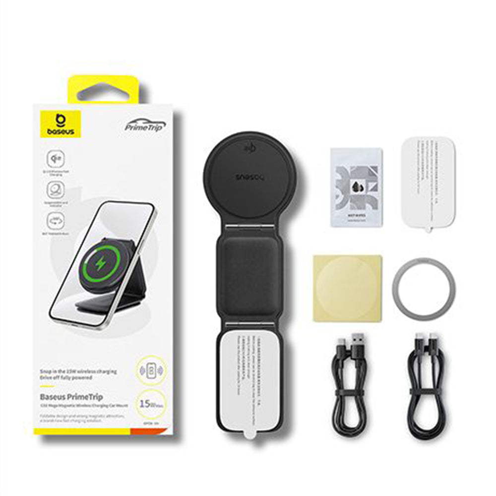 Trådløs Bil Lader Baseus PrimeTrip C02, 15W, 1.67A, Grå C40169003831-00