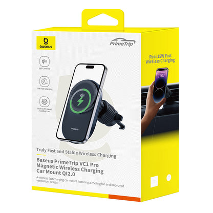 Trådløs Bil Lader Baseus PrimeTrip VC1 Pro, 15W, 1.67A, Svart C40141000111-00