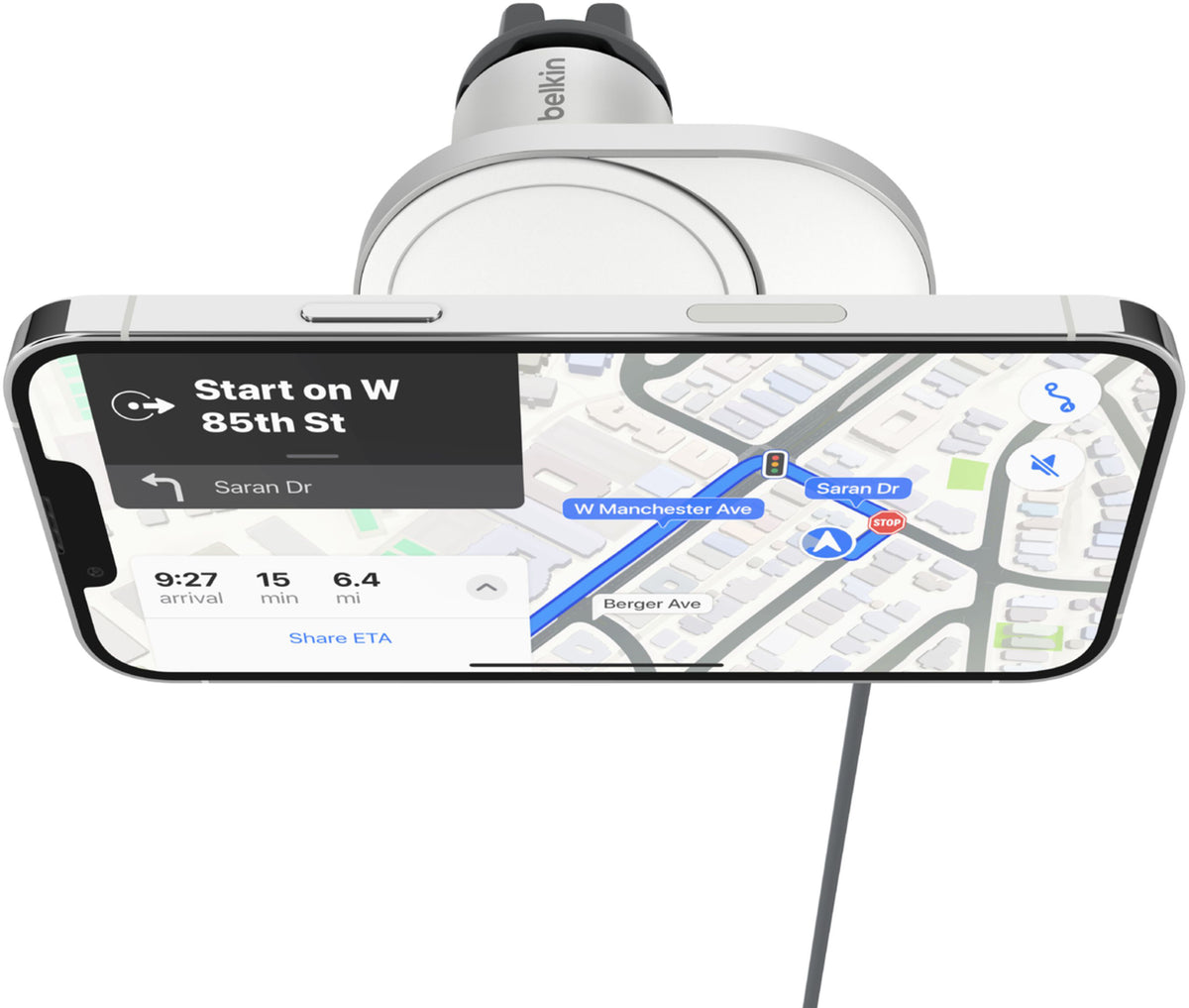 Belkin BoostCharge Pro trådløs billader, 15W, 1,67A, hvit WIC008btGR-V2