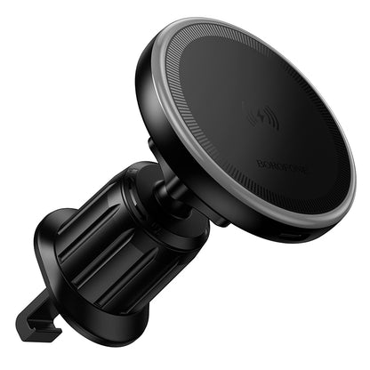 Trådløs Bil Lader Borofone BH224 Flash, 15W, 1.67A, Svart