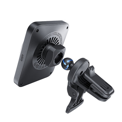 Trådløs Bil Lader ESR CryoBoost, 15W, 1.67A, Sølv