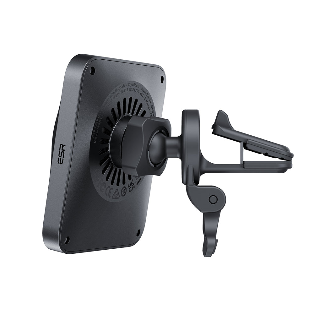 Trådløs Bil Lader ESR CryoBoost, 15W, 1.67A, Sølv