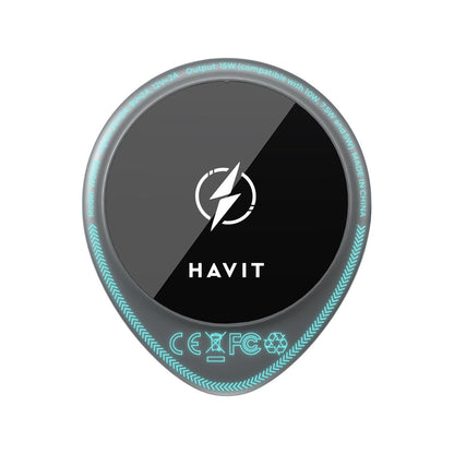 Trådløs Bil Lader HAVIT W3036, 15W, 1.67A, Svart