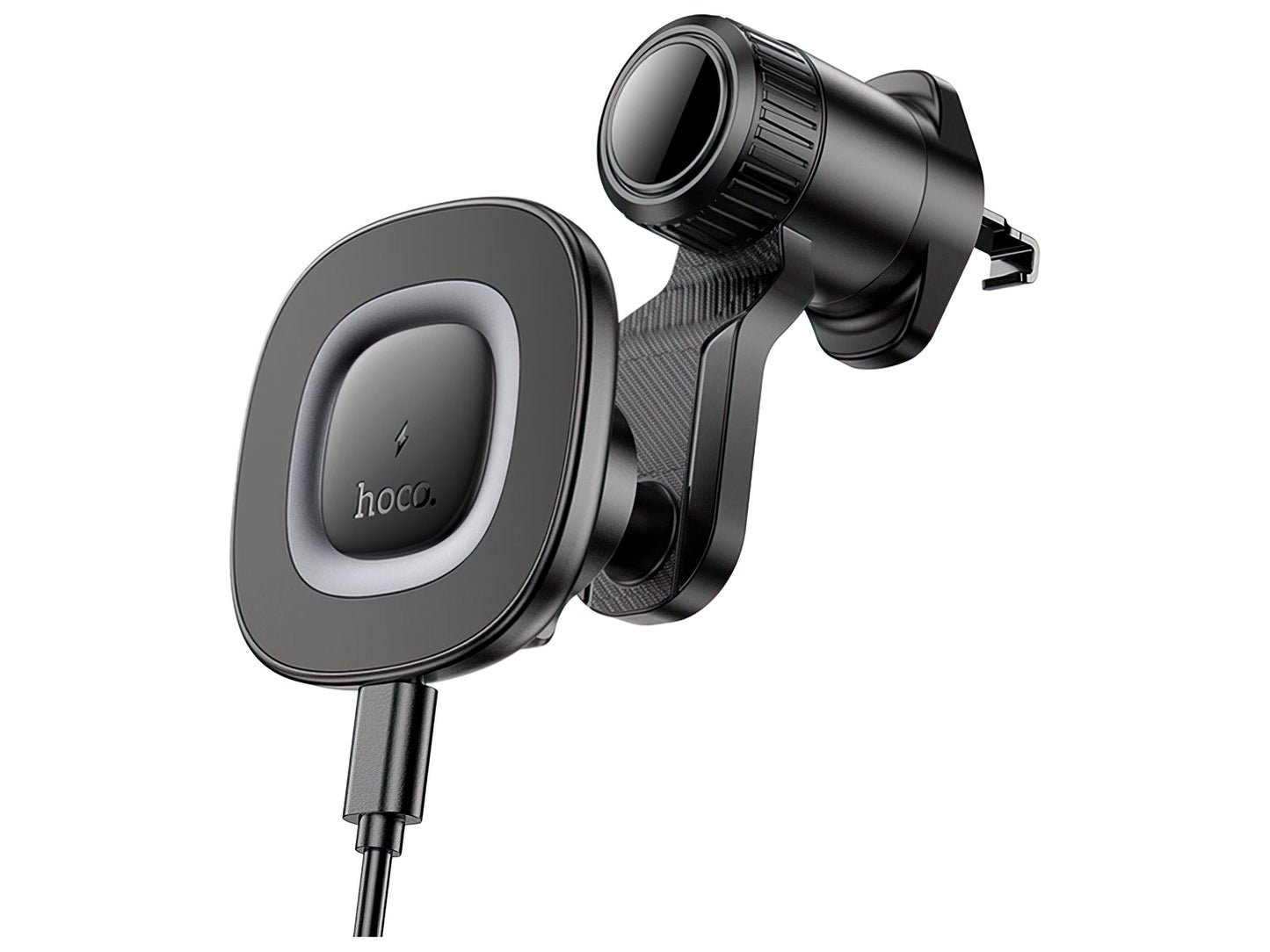Trådløs Bil Lader HOCO HW30, 15W, 1.67A, Svart