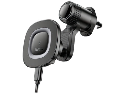 Trådløs Bil Lader HOCO HW30, 15W, 1.67A, Svart